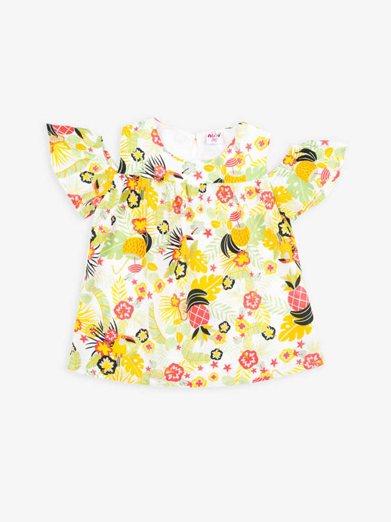 Picture of C2107-GIRLS SLEEVLESS / OFF SHOULDER - FLOWERS PATTERN